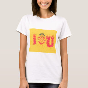 T-shirt Nakupenda - I Love U Swahili Mot Texte Signifiant 