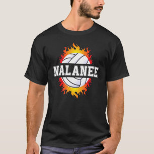 T-shirt Nalanee Nom Volleyball Joueur Girls Ball et Net
