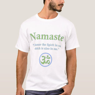 T-shirt Namaste - avec la citation et le symbole de l'OM