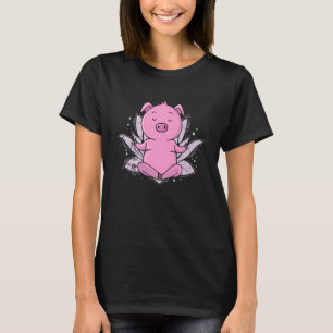 T-shirt Namaste Cochon Méditant
