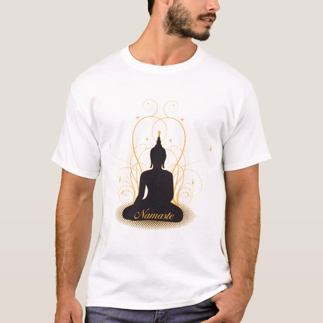T-shirt Namaste élégant Bouddha (Devant)