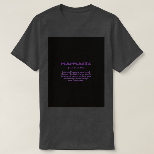T-shirt NAMASTE Graphic (Design devant)