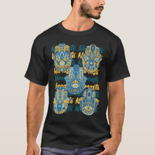 T-shirt Namaste Hamsa Main Religion Yoga Hindouisme Fatima