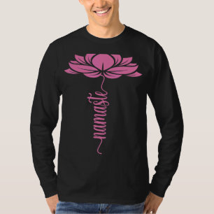 T-shirt Namaste Lotus Fleurs Yoga Pour Hommes Femmes Yoga