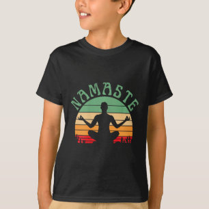T-shirt Namaste Postures de Yoga Fitness Zen Vêtements de