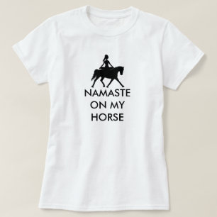 T-SHIRT NAMASTE SUR MON CHEVAL