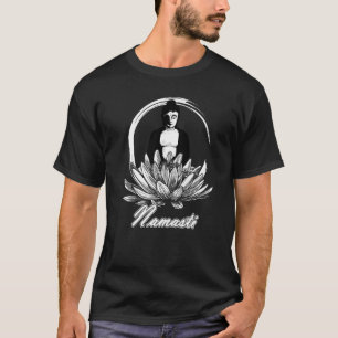 T-shirt Namaste Yoga Lotus Fleur Méditation Motif 2