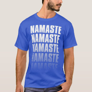 T-shirt Namaste Yoga Lover Zen Méditation à demi-teinte Fa