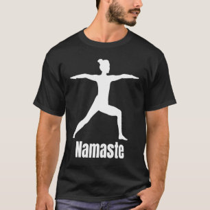 T-shirt Namaste Yoga Virabhadrasana 2 Guerrier 2 Pose