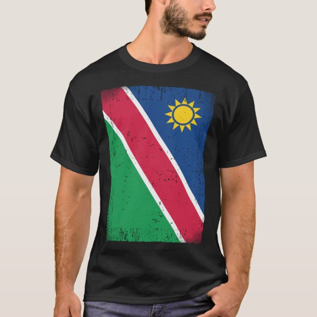 T-shirt Namibian Flag Namibia (Devant)