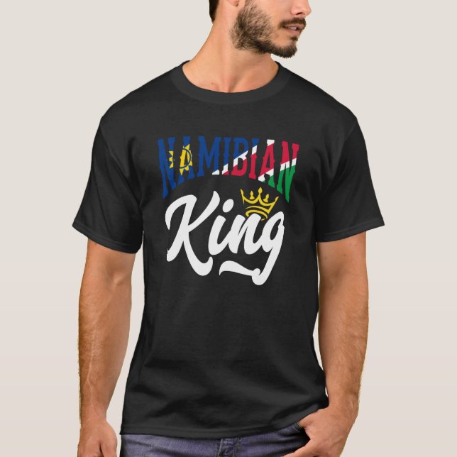T-shirt Namibian King Namibia Namibian Namibia Flag (Devant)