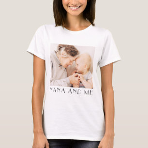 T-shirt Nana And Me Minimalist Modern Chic Photo