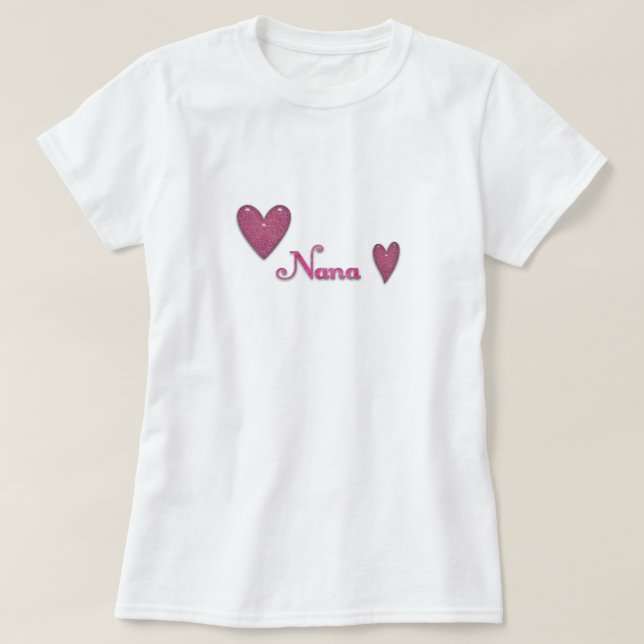 T-shirt Nana avec coeurs (Design devant)
