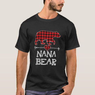 T-shirt Nana Bear, Red Buffalo a plaid Nana Bear Pyjama
