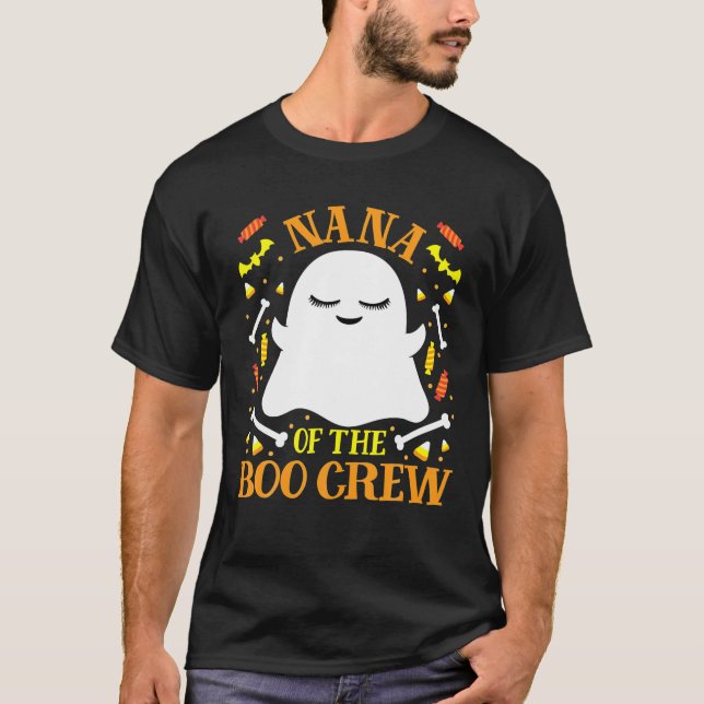 T-shirt Nana Boo Crew Ghost Matching Family Set Grandma (Devant)