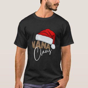 T-shirt Nana Claus Chemise feux de Noël Pajama Famille Ma
