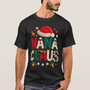T-shirt Nana Claus Conception Tricotée Grand-mère Pyjama F