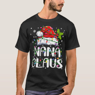T-shirt Nana Claus Feux de Noël Pyjama Famille Matchine