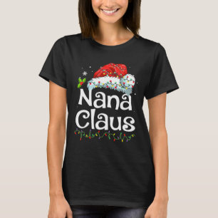 T-shirt Nana Claus Pajama de Noël Famille Correspondant No