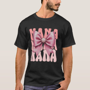 T-shirt Nana Coquette Bow rose mignonne Grand-mère fête
