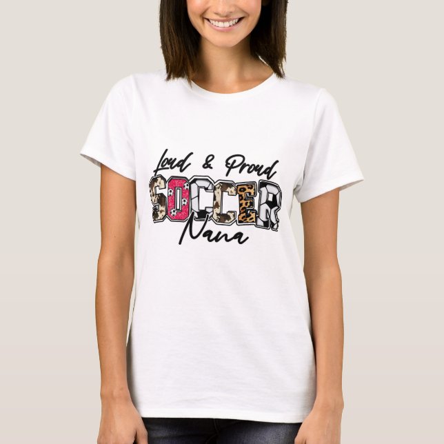 T-shirt Nana De Football Fort Et Fière (Devant)