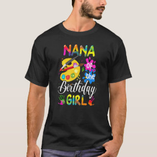 T-shirt Nana De L'Anniversaire Fille Artiste Couleur Anniv