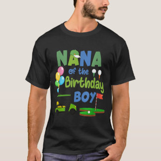 T-shirt Nana du garçon d'anniversaire trou en un sport de