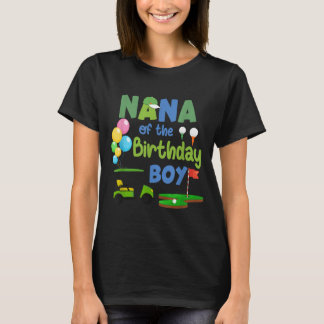 T-shirt Nana du garçon d'anniversaire trou en un sport de