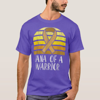T-shirt Nana D'Un Guerrier Sensibilisation Au Cancer De L'