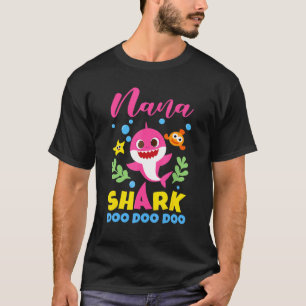 T-shirt Nana Shark mignonne bébé requin famille de jumelag