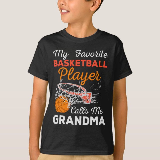 T-shirt Nana Tee - My Favorite Sketll Player Calls Me Gran (Devant)