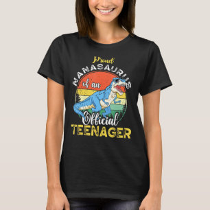 T-shirt Nanasaurus Dinosaur 13e anniversaire Teenage offic