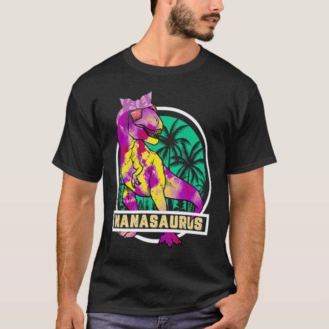 T-shirt Nanasaurus Grandma rex Dinosaur Nana Saurus (Devant)