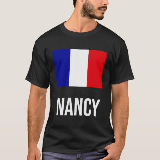 T-shirt Nancy French Drapeau Ville Vacances Racines France