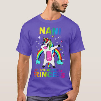 T-shirt Nani de l'Anniversaire Princesse fille Dabbing lic