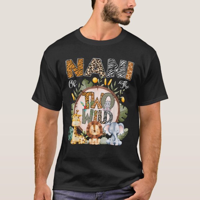 T-shirt Nani Des Deux Animaux Sauvages Safari 2E Anniversa (Devant)