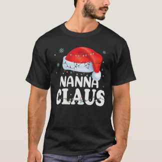 T-shirt Nanna Claus Xmas Famille Matching Funny Grand-mère