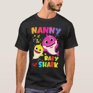 T-shirt Nanny Shark Cadeau mignonne bébé requin Famille 