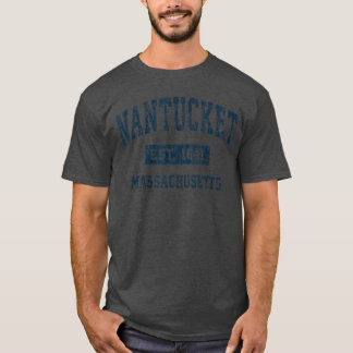 T-shirt Nantucket Massachusetts MA Conception de sport vin