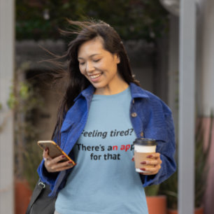 T-shirt Nap sensation fatigué geek de l'application humou