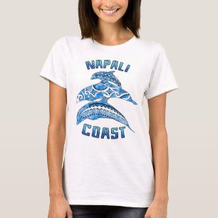T-shirt Napali Coast Hawaii Vacances Dauphins Tribaux