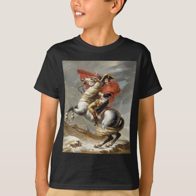 T-shirt Napoléon Traversant les Alpes - Jacques-Louis Davi (Devant)