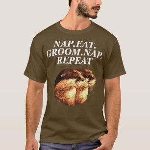 T-shirt Nappe Manger Toilettage Nappe Répéter Passionné de
