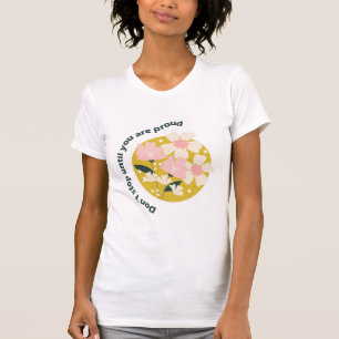 T-shirt N'arrêtez pas avant d'être fier Citation motivati