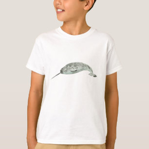 T-shirt Narval aquarelle baleine