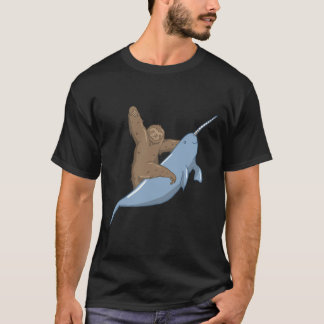 T-shirt Narwahl Unicorn Beluga Tusk Fish Sloth Cadeau