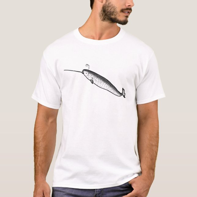 T-shirt Narwhal ! Licorne de la mer ! (Devant)