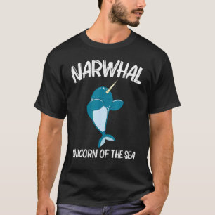 T-shirt Narwhal Pour Hommes Femmes Narwhale Sea Unicorn Po