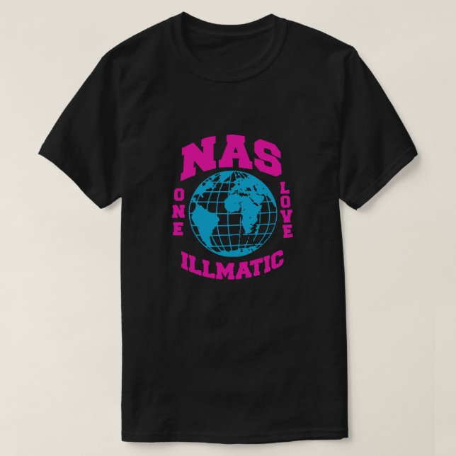 T-SHIRT NAS ONE LOVE ILLMATIC MIAMI VICE EDITION [HIPHOP V (Design devant)