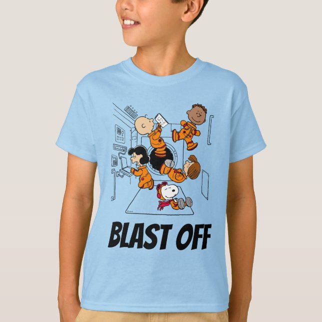 T-shirt NASA| Le fossé des cacahuètes dans l'espace (Devant)